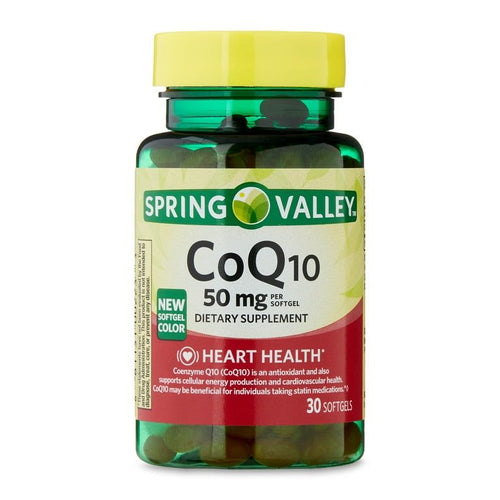 Spring Valley CoQ10 Dietary Supplement, 50 mg, 30 Count EasyOptionXY LLC