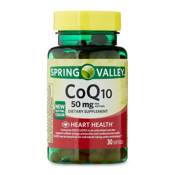 Spring Valley CoQ10 Dietary Supplement, 50 mg, 30 Count EasyOptionXY LLC