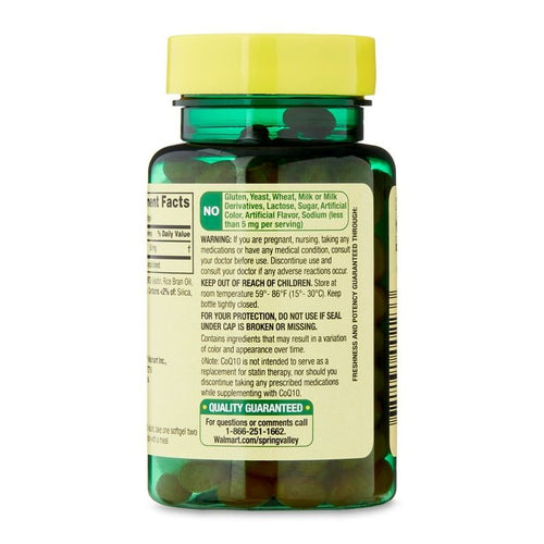 Spring Valley CoQ10 Dietary Supplement, 50 mg, 30 Count EasyOptionXY LLC
