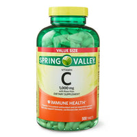 Spring Valley Vitamin C with Rose Hips Tablets Dietary Supplement Value Size, 1,000 mg, 500 Count EasyOptionXY LLC