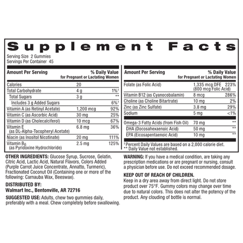 Spring Valley Prenatal Multivitamin Gummies with DHA and Folic Acid, 90 Count EasyOptionXY LLC