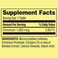 Spring Valley Chromium Metabolism Support Dietary Supplement Tablets, 1,000 mcg, 100 Count EasyOptionXY LLC