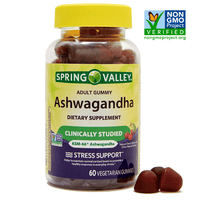 Spring Valley Non GMO KSM-66 Ashwagandha Vegetarian Gummies, Cherry, 60 Count EasyOptionXY LLC