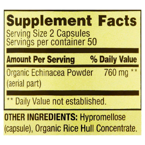 Spring Valley Echinacea Immune Health Dietary Supplement Vegetarian Capsules, 760 mg, 100 Count EasyOptionXY LLC