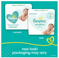 Pampers Sensitive Baby Wipes; Pop-Top Character; 56 Count EasyOptionXY LLC
