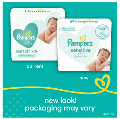 Pampers Sensitive Baby Wipes; Pop-Top Character; 56 Count EasyOptionXY LLC