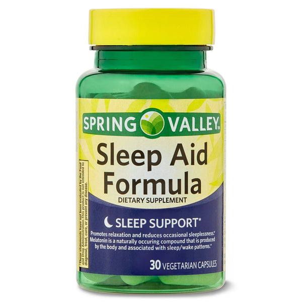 Spring Valley Sleep Aid Dietary Supplement Formula Vegetarian Capsules, 30 Count EasyOptionXY LLC