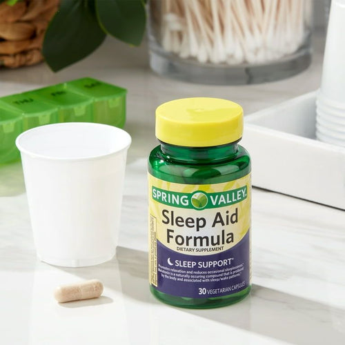 Spring Valley Sleep Aid Dietary Supplement Formula Vegetarian Capsules, 30 Count EasyOptionXY LLC