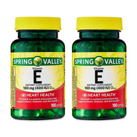 Spring Valley Vitamin E Dietary Supplement Twin Pack, 180 mg, 200 Count EasyOptionXY LLC