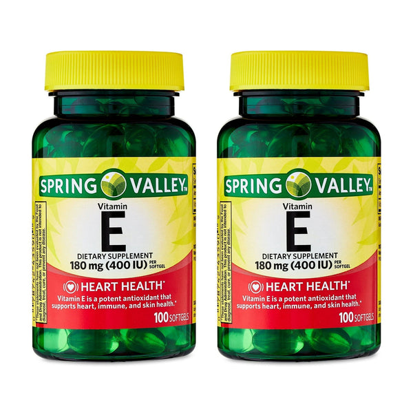 Spring Valley Vitamin E Dietary Supplement Twin Pack, 180 mg, 200 Count EasyOptionXY LLC