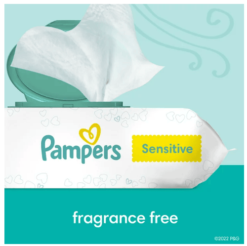 Pampers Baby Wipes Sensitive Perfume Free 3X Pop-Top Packs 168 Count EasyOptionXY LLC