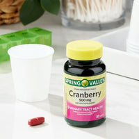 Spring Valley Standardized Extract Cranberry Urinary Tract Health Dietary Supplement Tablets, 500 mg, 30 Count EasyOptionXY LLC