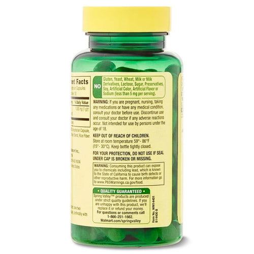 Spring Valley Moringa Oleifera, Dietary Supplement, Capsule, 1,000 mg, 60 Count EasyOptionXY LLC
