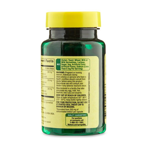 Spring Valley Mushroom Complex Dietary Supplement,6,200mg Equivalent Serving, 30 Vegetarian Capsules EasyOptionXY LLC