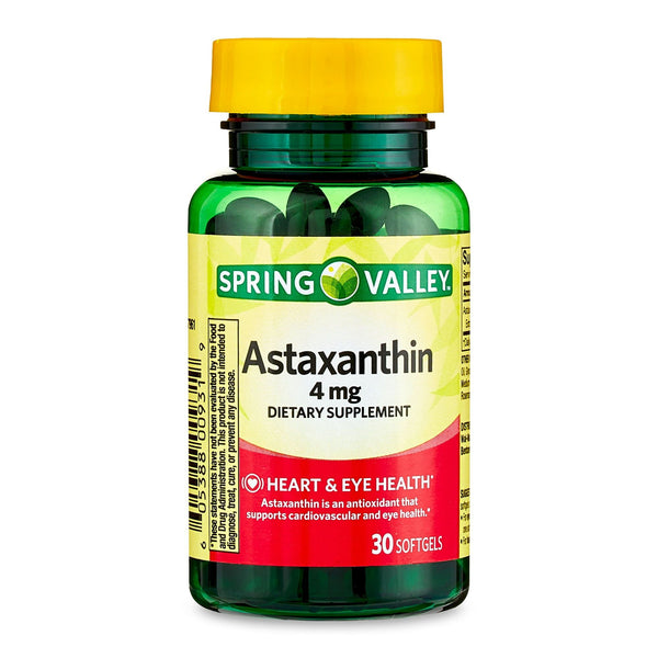 Spring Valley Astaxanthin Dietary Supplement, 4 mg, 30 Count EasyOptionXY LLC
