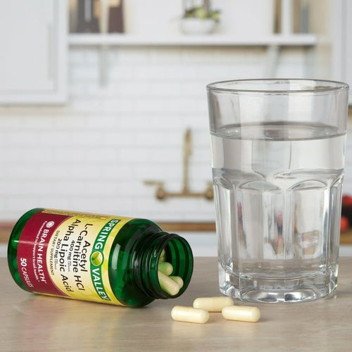 Spring Valley Acetyl L-Carnitine HCl and Alpha Lipoic Acid Dietary Supplement, 50 Count EasyOptionXY LLC