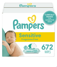 Pampers Baby Wipes Sensitive Perfume Free 12X Pop-Top Packs 672 Count EasyOptionXY LLC
