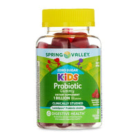 Spring Valley Zero Sugar Kid's 1 Billion CFU Probiotic Gummy, 60 Vegetarian Gummies EasyOptionXY LLC