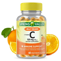 Spring Valley Vitamin C Jelly Beans, 60ct, 125mg, Vegetarian Jelly Beans EasyOptionXY LLC