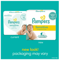 Pampers Baby Wipes Sensitive Perfume Free 12X Pop-Top Packs 672 Count EasyOptionXY LLC
