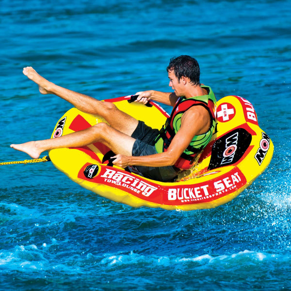 WOW Sports Bucket Seat 1 Person Towable Water Tube and Lounge Chair (14-1090) Jupiter Gear
