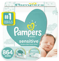 Pampers Sensitive Baby Wipes; Refill Character; 864 Count EasyOptionXY LLC