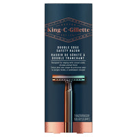 King C. Gillette Men's Double Edge Safety Razor with 5 Double Edge Refill Blades, Chrome EasyOptionXY LLC