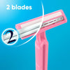 Daisy Gillette Disposable Razors for Women, 2-Bladed, 18 Count, Pink EasyOptionXY LLC