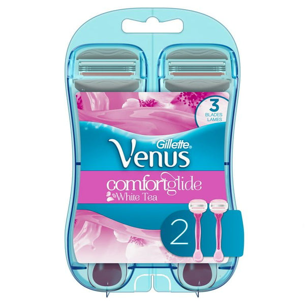 Venus Gillette ComfortGlide Womens Disposable Razors, White Tea, 2 Ct EasyOptionXY LLC