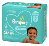 Pampers Baby Wipes Baby Fresh; 216 Count EasyOptionXY LLC