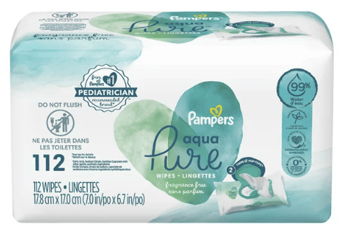 Pampers Aqua Pure Sensitive Baby Wipes; 112 Count EasyOptionXY LLC