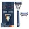 King C. Gillette Neck Razor Handle and 2 Blade Refills EasyOptionXY LLC