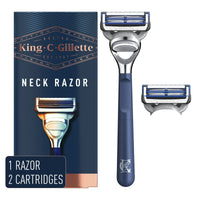 King C. Gillette Neck Razor Handle and 2 Blade Refills EasyOptionXY LLC