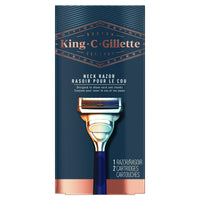 King C. Gillette Neck Razor Handle and 2 Blade Refills EasyOptionXY LLC