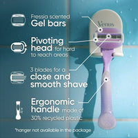 Gillette Venus ComfortGlide Freesia Women's Razor Handle + 2 Blade Refills, Purple EasyOptionXY LLC