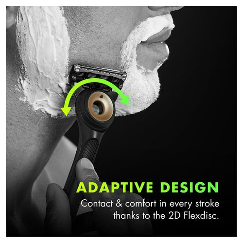 Gillette Labs with Exfoliating Bar Men's Razor Gold Edition, 3 Razor Blade Refills & Magnetic Stand EasyOptionXY LLC