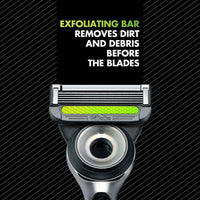 Gillette Labs with Exfoliating Bar Men's Razor Gold Edition, 3 Razor Blade Refills & Magnetic Stand EasyOptionXY LLC