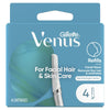 Gillette Venus Female Dermaplaning Razor Replacement Heads, 4 Refills EasyOptionXY LLC
