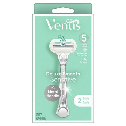 Venus Deluxe Smooth Sensitive Women's Razor Handle + 2 Blade Refills EasyOptionXY LLC
