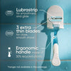 Venus Smooth Women's Razor Handle with 2 Blade Refills, Blue EasyOptionXY LLC