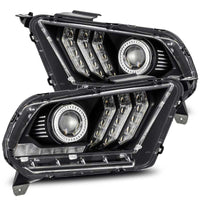 AlphaRex 10-12 Ford Mustang LUXX-Series LED Projector Headlights Black OffRoadUSA.com