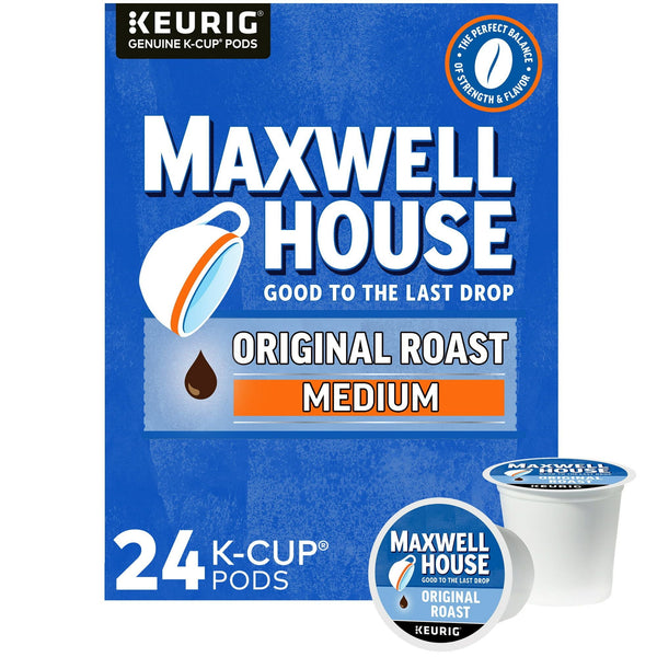 Maxwell House Original Roast Ground Coffee K-Cup Pods, Caffeinated, 24 ct, 8.3 oz Box EasyOptionXY LLC
