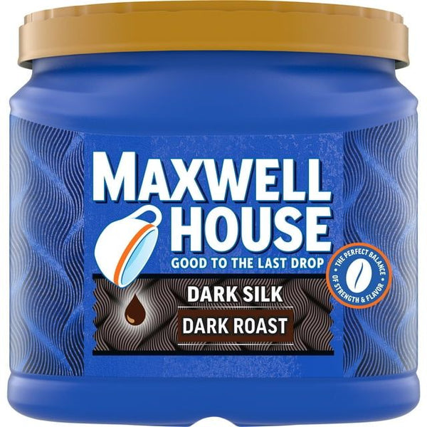 Maxwell House Dark Silk Dark Roast Ground Coffee, 24.5 oz Canister EasyOptionXY LLC