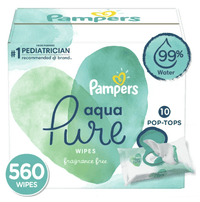 Pampers Aqua Pure Sensitive Baby Wipes; 560 Count EasyOptionXY LLC