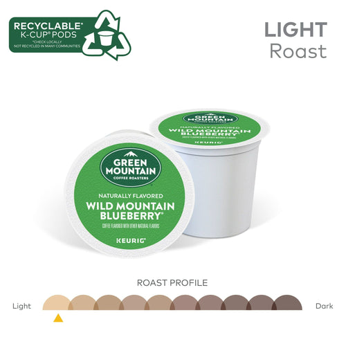 Green Mountain Coffee Wild Mountain Blueberry Keurig Single-Serve K-Cup pods, Light Roast Coffee, 24 Count EasyOptionXY LLC