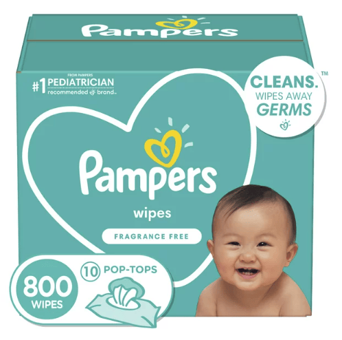 Pampers Baby Wipes; Fragrance Free; 800 Count EasyOptionXY LLC