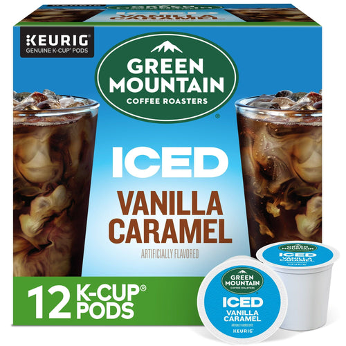 Green Mountain Coffee Roasters, ICED Vanilla Caramel Flavored Iced K-Cup Coffee Pods, 12 Count EasyOptionXY LLC