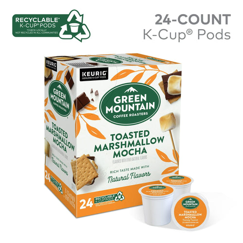 Green Mountain Coffee Roasters Toasted Marshmallow Mocha Keurig Single-Serve K-Cup Pods, Light Roast Coffee, 24 Count EasyOptionXY LLC