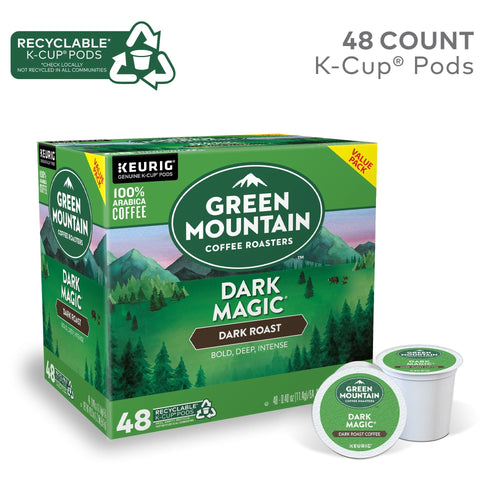 Green Mountain Coffee Roasters Dark Magic Keurig Single-Serve K-Cup pods, Dark Roast Coffee, 48 Count EasyOptionXY LLC