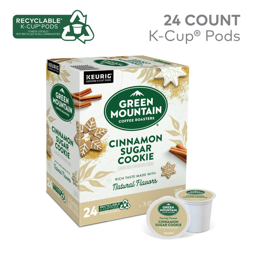 Green Mountain Coffee Roasters Cinnamon Sugar Cookie Keurig Single-Serve K-Cup Pods, Light Roast Coffee, 24 Count EasyOptionXY LLC